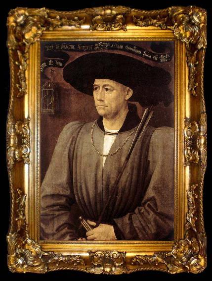 framed  WEYDEN, Rogier van der Portrait of a Man, ta009-2